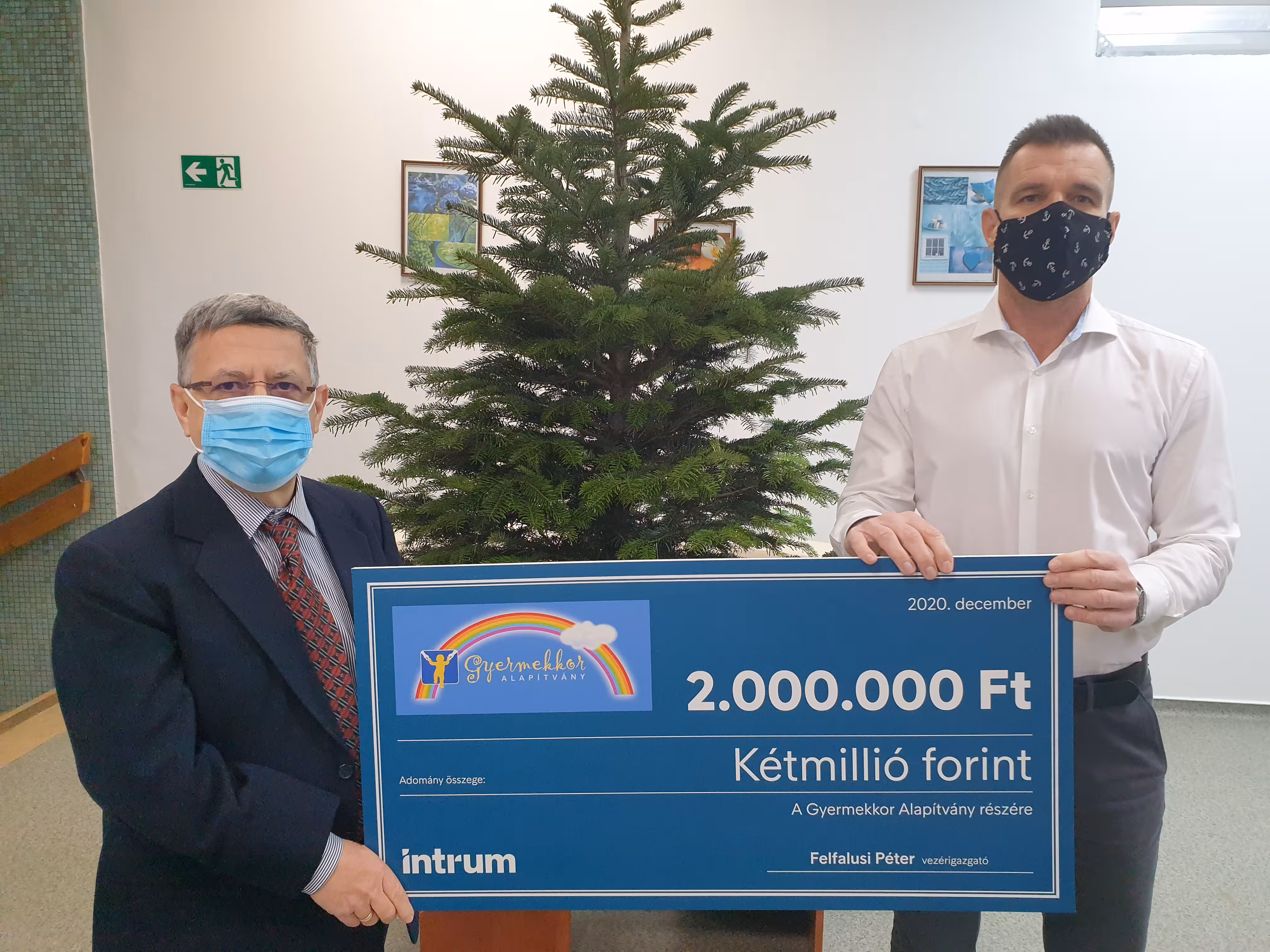 Kétmillió forinttal támogatja az Intrum a Heim Pál Kórház alapítványát
